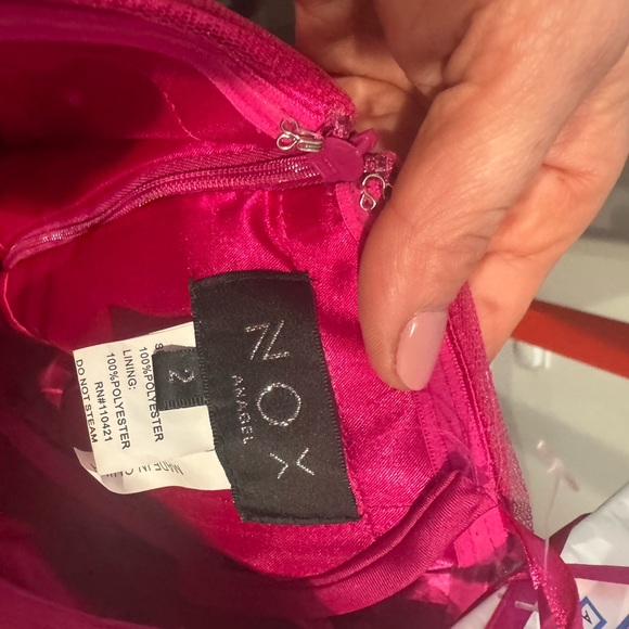 Nox Anabel Pink Strapless Sweetheart Mini Dress for Prom/Bat Mitzvah - Picture 5 of 5